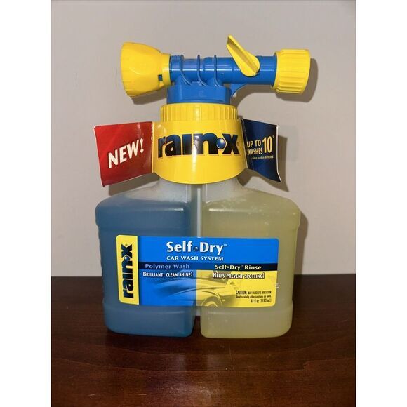 Rain X Car Wash‎ Self Dry System Hose Attach 10 Wash Solution Discontinued NOS - Picture 1 of 4